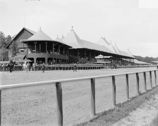Saratoga Springs, N.Y., grand stand, race track, c.1900-10